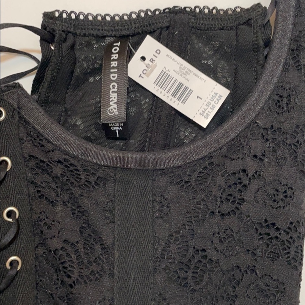 Torrid 🔥😍 sexy lace corset bustier 1 plus - Picture 5 of 7